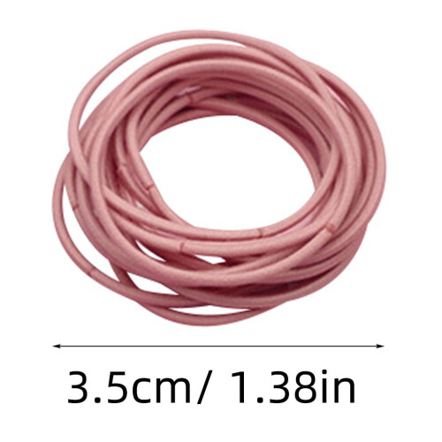 Hair Ties Elastic Ponytail Holders 100 Pcs Assorted Colors 1