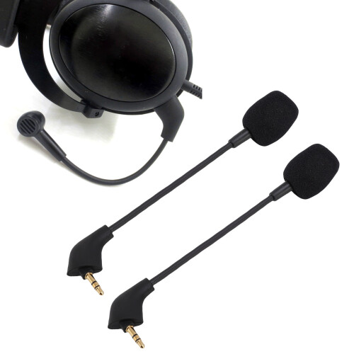 2er-Pack 3,5-mm abnehmbares Mikrofon für Cloud II Core Headset 2