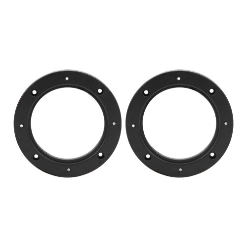 2pcs 4in Black ABS Car Audio Loud Speaker Ring Pad Universal Replacement 1