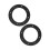 2pcs 4in Black ABS Car Audio Loud Speaker Ring Pad Universal Replacement 4
