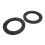 2pcs 4in Black ABS Car Audio Loud Speaker Ring Pad Universal Replacement 6