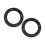 2pcs 4in Black ABS Car Audio Loud Speaker Ring Pad Universal Replacement 8