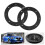2pcs 4in Black ABS Car Audio Loud Speaker Ring Pad Universal Replacement 9