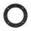 2pcs 4in Black ABS Car Audio Loud Speaker Ring Pad Universal Replacement 10