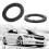2pcs 4in Black ABS Car Audio Loud Speaker Ring Pad Universal Replacement 15