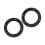 2pcs 4in Black ABS Car Audio Loud Speaker Ring Pad Universal Replacement 16