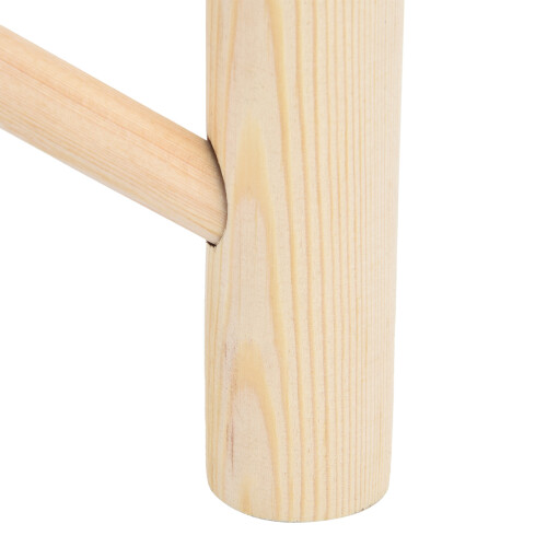 Wood Wall-Mounted Tree-Shaped Coat & Towel Rack, 4 Hooks 2
