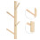 Wood Wall-Mounted Tree-Shaped Coat & Towel Rack, 4 Hooks 16