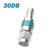 2X 2 W 30 DB SMA -Dämpfungsglied -6 GHz SMA-Stecker auf Buchse, 50 Ohm, Koaxial für Telekommunikation, 30 DB