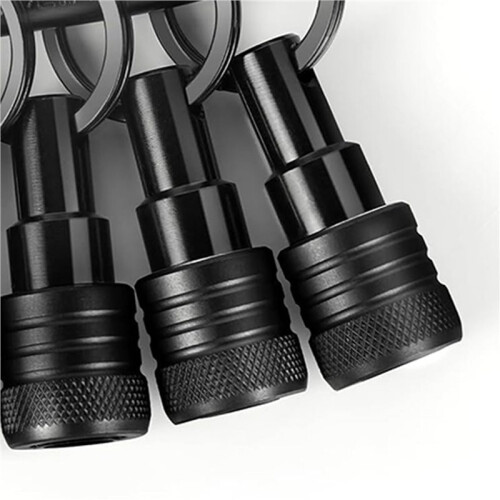 24PCS Bit Holders Keychain, 1/4 Inch Hex Shank Bit Holders, Quick-Change Design for Nut Driver, Screwdriver & Drill Bits 2