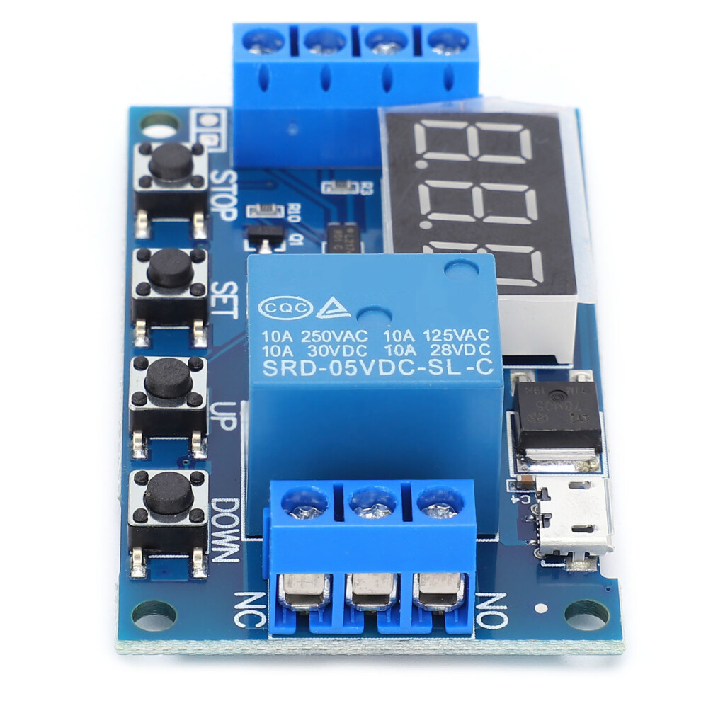 Relay Board Cycle Timer Module 6-30V 5V Usb Micro Delay Switch 8481392069196