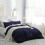 Imperial Rooms (Navy Blue, Double) Plain Duvet Cover Single Double King Bed Set Quilt 1