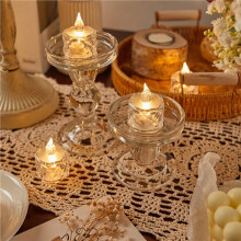 48 Pcs Led Tealight Candles Battery Operated Smokeless Candle Lamp for Valentines Weddings Dining Tables (1.42x1.97in)