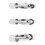 3pcs Stainless Steel Cake Crimper Decorating Tools 2x9cm 1