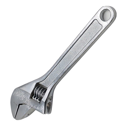 Small Adjustable Wrench 68mm And 100mm-4 inch 100mm Silver