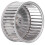 Multi-Wing Centrifugal Blower Wheel, 156mm Diameter, Galvanized Sheet 2