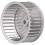 Multi-Wing Centrifugal Blower Wheel, 156mm Diameter, Galvanized Sheet 6