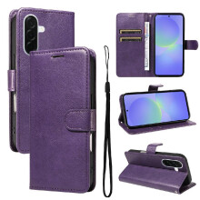 () Flip Case for Samsung Galaxy A57 5g High Quality Leather Classic Solid Color Business Wallet Phone Case with Card Slot