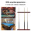 Wine Red Wooden Cue Rack 48cm 1