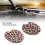 Neopren Tassen Pad Auto Leopardenmuster 2er Set 1
