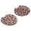 Leopardenmuster Becheruntersetzer 2er Set Auto 10