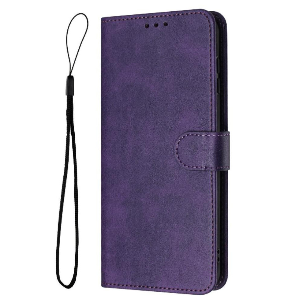 () Flip Case For Samsung Galaxy A57 5G With Buckle Pu Leather Pure Colour With Card Slot Kickstand 764563208517