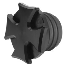 Billet Aluminum Black Oil Tank Cover Cap for Motorcycle, Durable and Replacement