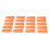 20-teiliges Tapping-Block-Set, 6  3  0,5 cm, orange 14