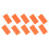 20-teiliges Tapping-Block-Set, 6  3  0,5 cm, orange 16