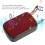 Wireless Bluetooth Speaker 3W Mini Subwoofer Portable USB Red 5