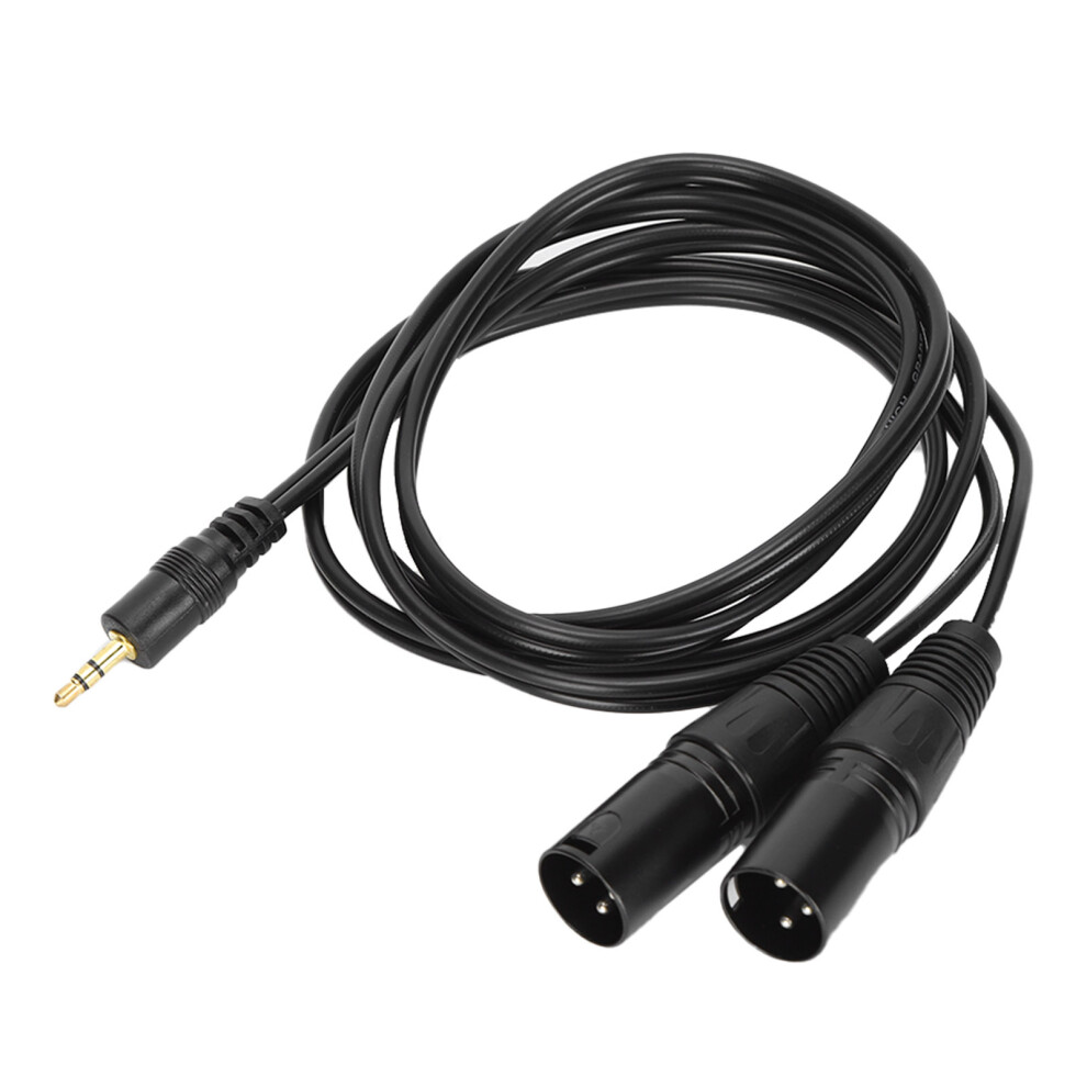 Unbalanced Audio Cable Dual Xlr Male To 3.5Mm Jack Oxygenfree Copper Ysplitter 8791391712925