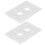 2Pcs Aluminum Grid Plate Wall Mesh Panel 48x72mm, 4mm Diameter 9