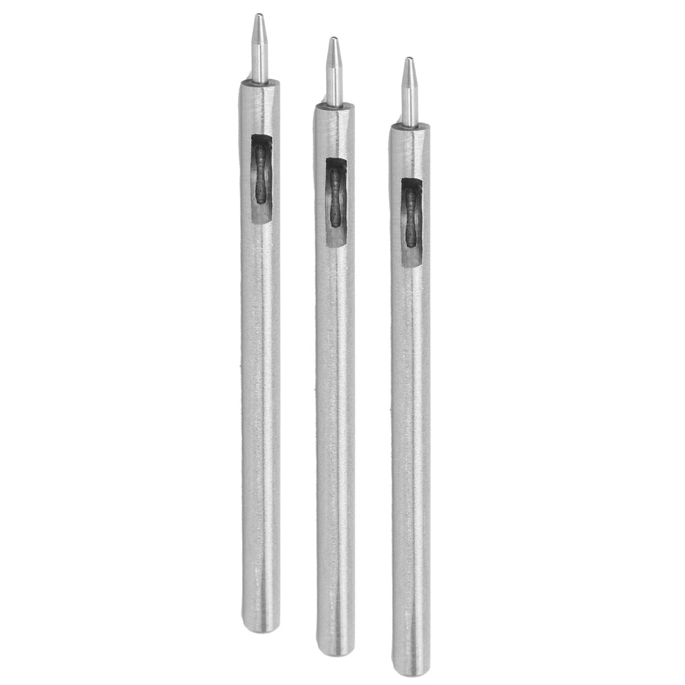 3Pcs Alloy Steel Round Hole Puncher Leather Craft Cutter 0.8Mm 7691392074910