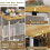Folding Desk with Wheels & Storage Shelves Foldable Computer Desk 6