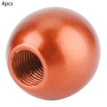 Orange Aluminium 8-Ball Dust Caps 4 Pack