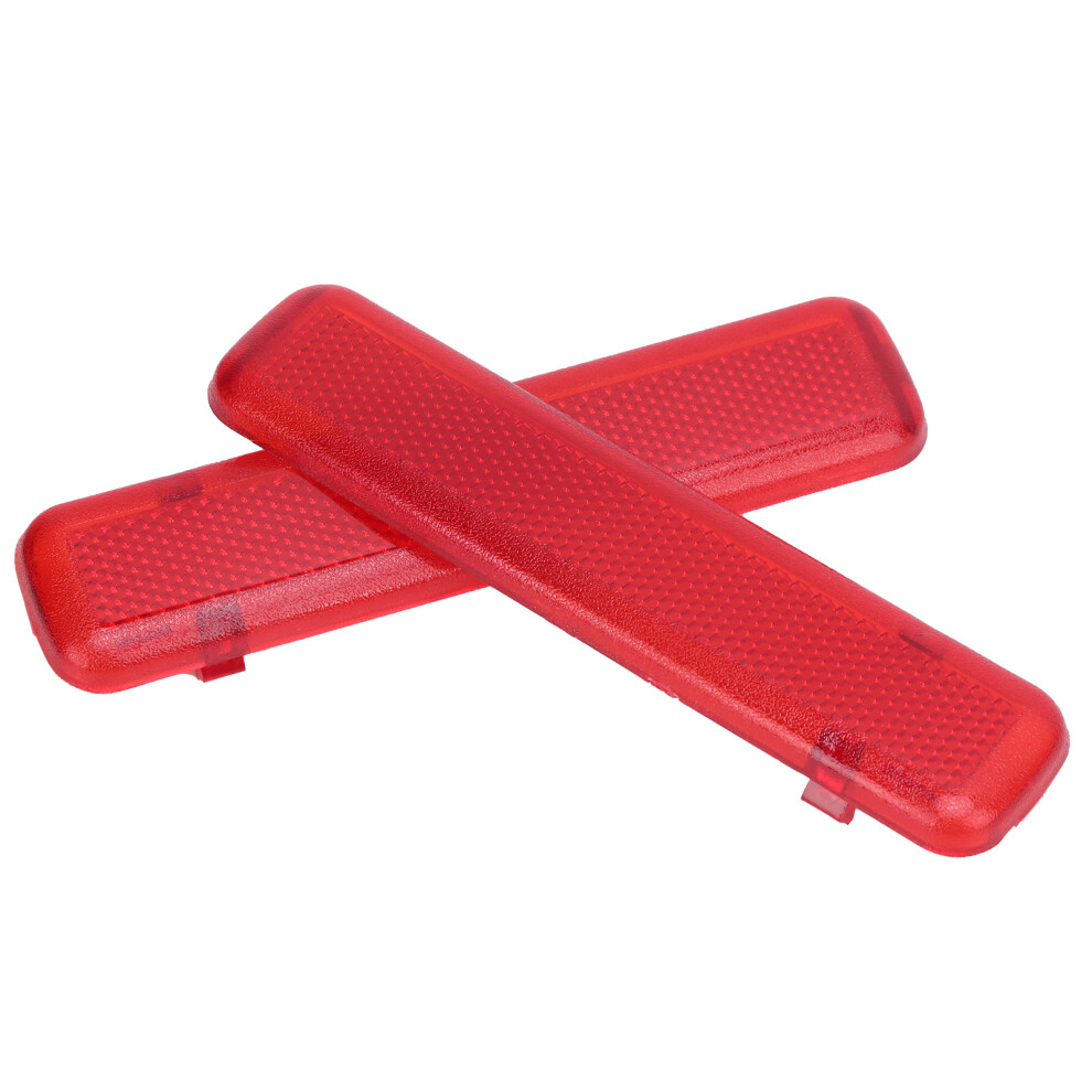 Pair Interior Door Reflector Panel For Silverado 1500/2500 Hd/3500 Red 7901391714350
