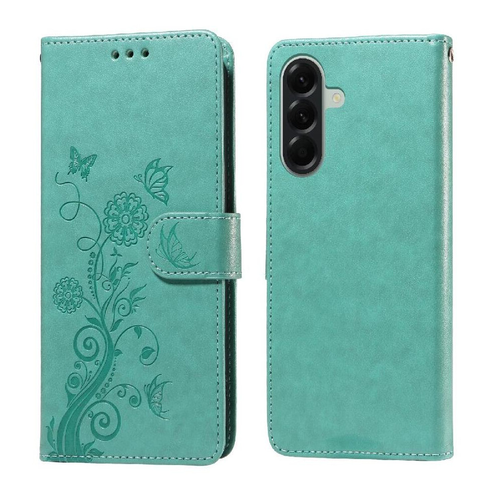 () Flip Case For Samsung Galaxy A57 Cardslots Leather Flower Flip 764563210442