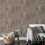 Muriva Chocolate Brown Concrete Effect Wallpaper Cove Texture 1
