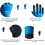Thermo Plus Coldproof Work Gloves Double Latex Coating Blue, S-XL 5