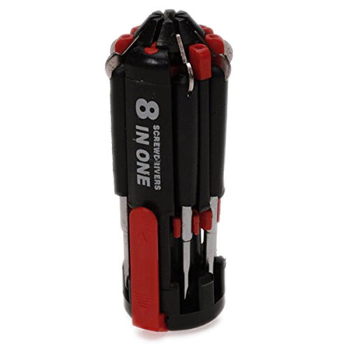 BE-TOOL Multi Functional 8 in 1 Screwdriver Set with LED Flashlight Heavy Duty Repair Tools Portable 1