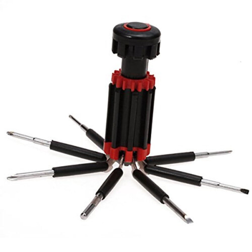 BE-TOOL Multi Functional 8 in 1 Screwdriver Set with LED Flashlight Heavy Duty Repair Tools Portable 2