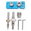 20/30/40 Profil-Lochstanzen-Set M6/M8, Silber 3