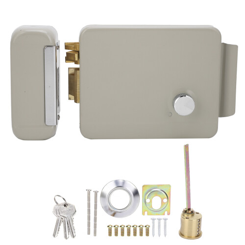 9-12V Electric Control Lock for Home Security, Iron Powder, Easy Install 1