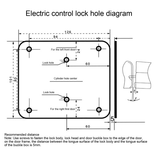 9-12V Electric Control Lock for Home Security, Iron Powder, Easy Install 2