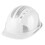 Construction Ventilated ABS Hard Hat with Reflective Stripe, White 11