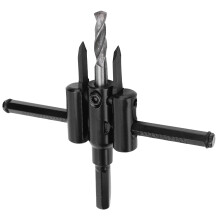 Hole Cutter Saw Kit Adjustable Alloy Steel for Wood Plastic Boards 30-120mm
