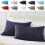 Queen Pillow Cases (26x20"), 1 Pack, Brushed Microfiber, Soft & Resistant, Dark Grey, Envelope Closure 7