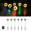 Lampada LED da terra per Halloween con design a sei occhi 4