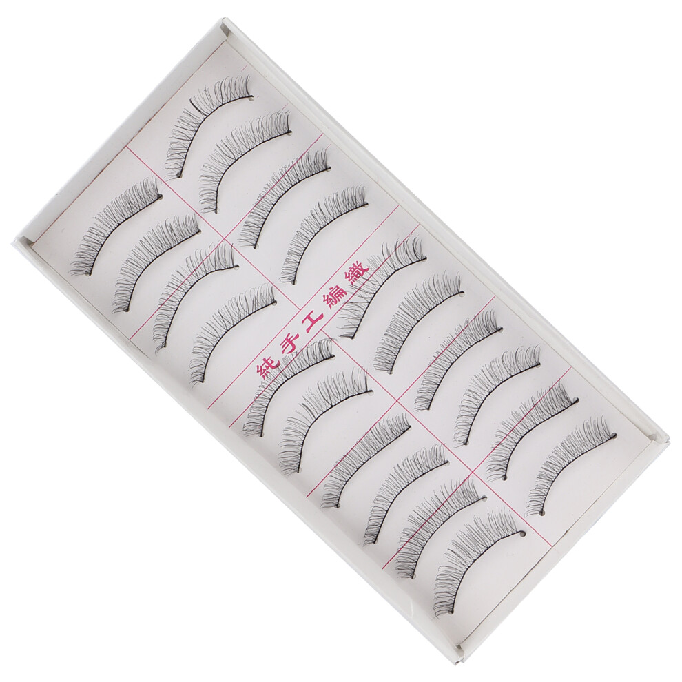 10 Pairs 3D Handmade False Eyelashes for Natural Look, Perfect for Makeup