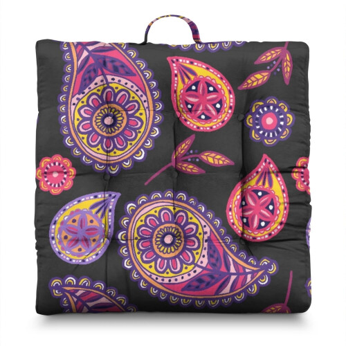 Paisley Διαλογιστικό Στρώμα Μαξιλάρι Boho Γιόγκα 22x22